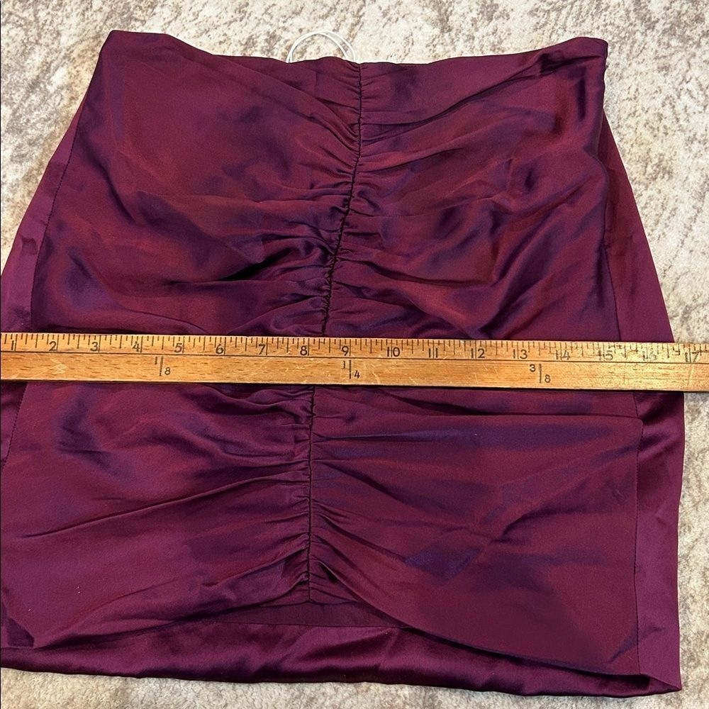 NEW! The SEI Purple center Ruched Skirt size 2 - Picture 6 of 8